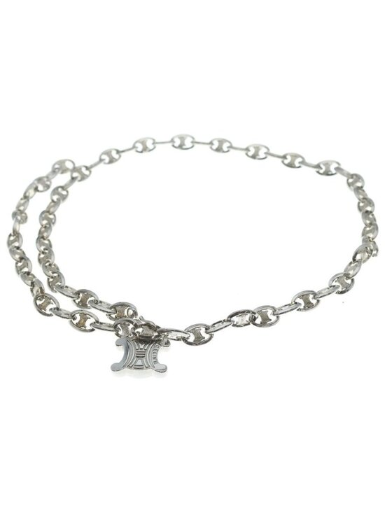 Celine Triomphe Chain Belt Silver main image 5
